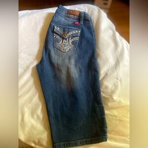 YMI Womens Bermuda Blue Jean Shorts